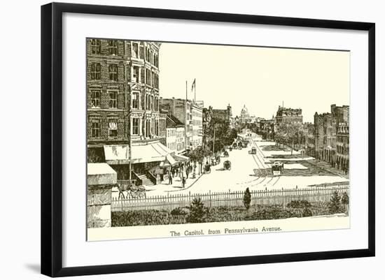 The Capitol, from Pennsylvania Avenue-null-Framed Giclee Print