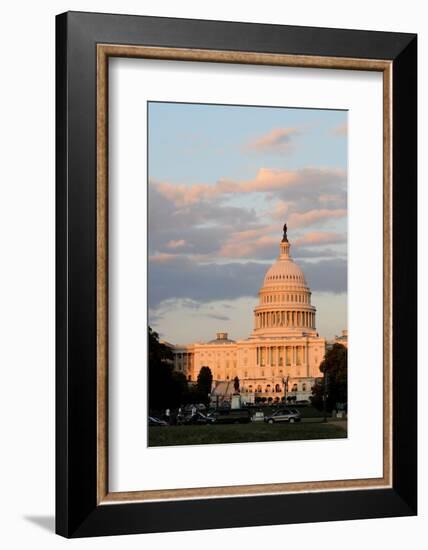 The Capitol in Washington DC at Dusk, Seen from the National Mall-1photo-Framed Photographic Print