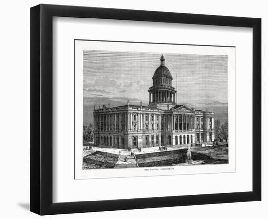 The Capitol, Sacramento, California, USA, 1877-null-Framed Giclee Print