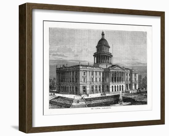 The Capitol, Sacramento, California, USA, 1877-null-Framed Giclee Print