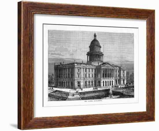 The Capitol, Sacramento, California, USA, 1877-null-Framed Giclee Print