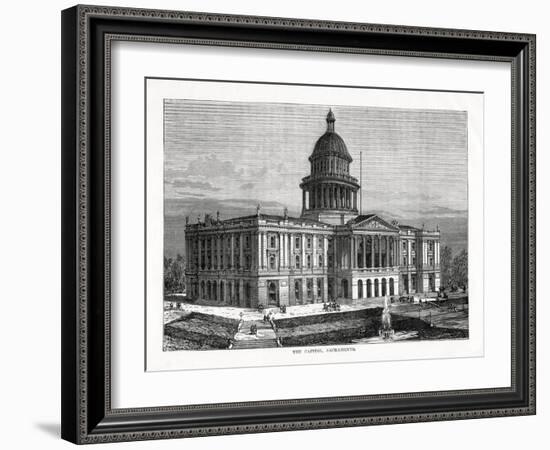 The Capitol, Sacramento, California, USA, 1877-null-Framed Giclee Print