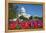 The Capitol with Colorful Tulips Foreground in Spring - Washington Dc, United States of America-Orhan-Framed Premier Image Canvas