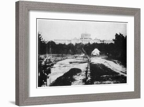 The Capitol Without its Dome, Washington DC, USA, C1858-MATHEW B BRADY-Framed Giclee Print