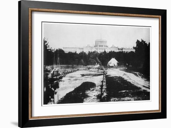 The Capitol Without its Dome, Washington DC, USA, C1858-MATHEW B BRADY-Framed Giclee Print