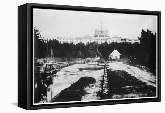 The Capitol Without its Dome, Washington DC, USA, C1858-MATHEW B BRADY-Framed Premier Image Canvas