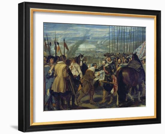 The Capitulation of Breda, 1634/1635-Diego Velazquez-Framed Giclee Print