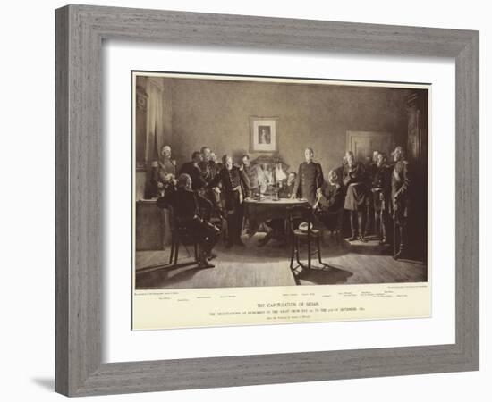 The Capitulation of Sedan-Anton Alexander von Werner-Framed Giclee Print
