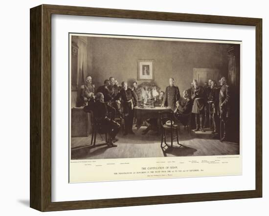 The Capitulation of Sedan-Anton Alexander von Werner-Framed Giclee Print