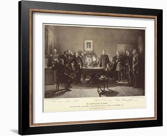 The Capitulation of Sedan-Anton Alexander von Werner-Framed Giclee Print