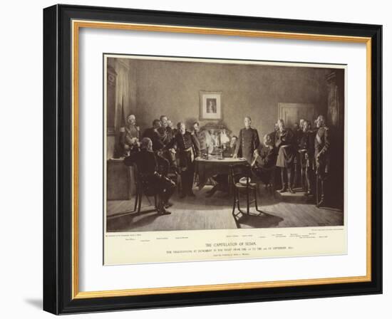 The Capitulation of Sedan-Anton Alexander von Werner-Framed Giclee Print