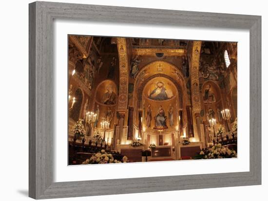 The Cappella Palatina at the Palazzo Reale in Palermo Sicily-null-Framed Giclee Print