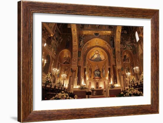 The Cappella Palatina at the Palazzo Reale in Palermo Sicily-null-Framed Giclee Print