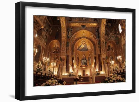 The Cappella Palatina at the Palazzo Reale in Palermo Sicily-null-Framed Giclee Print