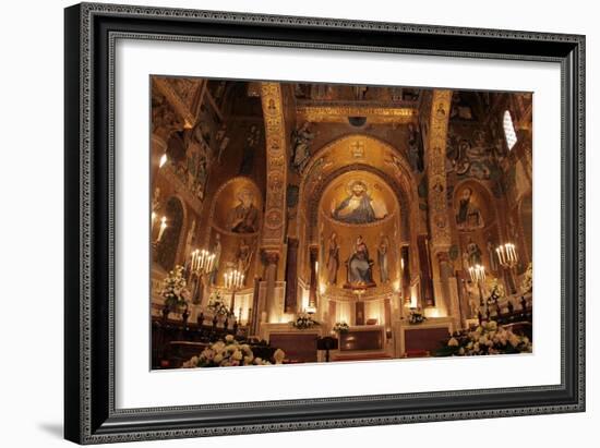 The Cappella Palatina at the Palazzo Reale in Palermo Sicily-null-Framed Giclee Print