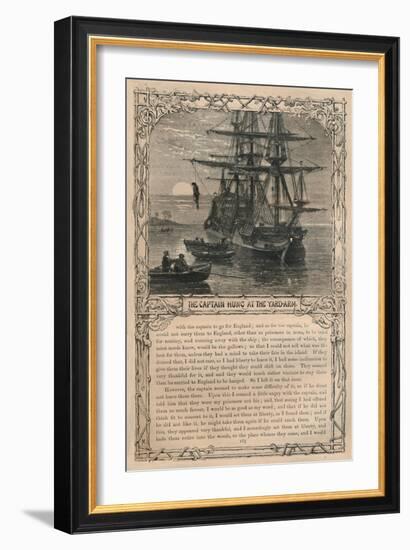 'The Captain Hung at the Yard-Arm', c1870-Unknown-Framed Giclee Print