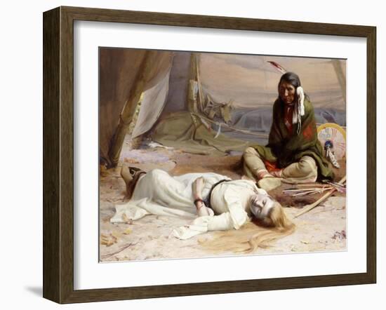 The Captive-Eanger Irving Couse-Framed Giclee Print