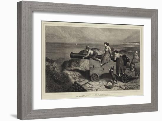 The Capture of a 32-Pounder-Myles Birket Foster-Framed Giclee Print