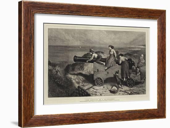 The Capture of a 32-Pounder-Myles Birket Foster-Framed Giclee Print