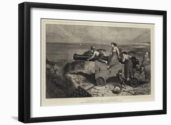 The Capture of a 32-Pounder-Myles Birket Foster-Framed Giclee Print