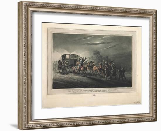 The Capture of Bonaparte's Carriage, Papers and Treasure by Major Von Keller, 1816-John Heaviside Clark-Framed Giclee Print