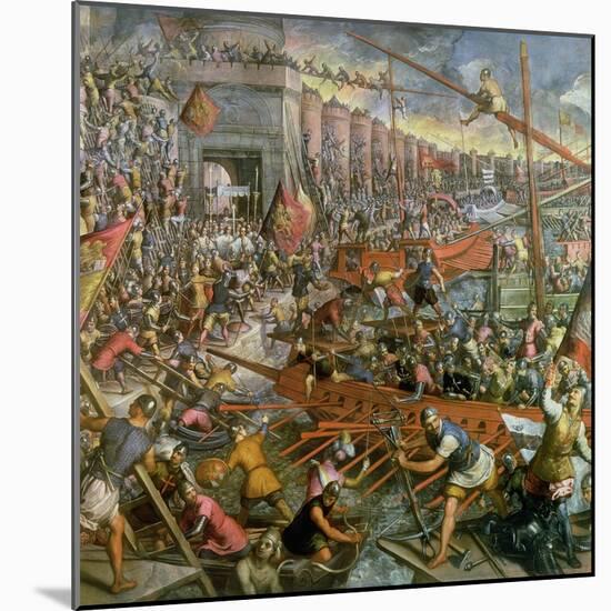 The Capture of Constantinople in 1204-Jacopo Robusti Tintoretto-Mounted Giclee Print