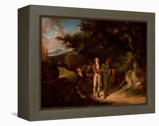 The Capture of Major Andre, 1812 (Oil on Canvas)-Thomas Sully-Framed Premier Image Canvas