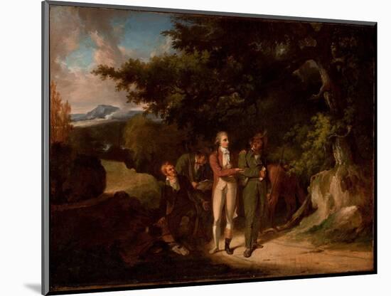 The Capture of Major Andre, 1812 (Oil on Canvas)-Thomas Sully-Mounted Giclee Print
