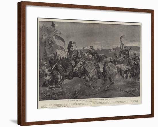 The Capture of Ping-Yang, in Corea, by the Japanese Army, 16 September-null-Framed Giclee Print