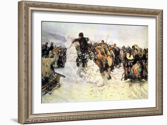 The Capture of the Snow Fortress, 1891-Vasilii Ivanovich Surikov-Framed Giclee Print