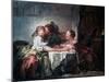 The Captured Kiss, Late 18th Century-Jean-Honore Fragonard-Mounted Giclee Print