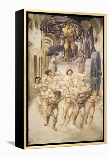 The Car of Love-Edward Burne-Jones-Framed Premier Image Canvas