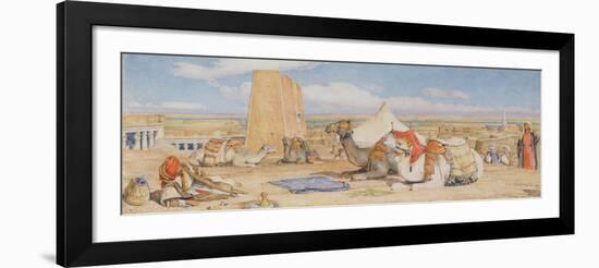 The Caravan - an Arab Encampment at Edfou, C.1861-John Frederick Lewis-Framed Giclee Print