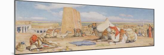 The Caravan - an Arab Encampment at Edfou, C.1861-John Frederick Lewis-Mounted Giclee Print