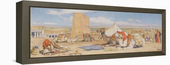 The Caravan - an Arab Encampment at Edfou, C.1861-John Frederick Lewis-Framed Premier Image Canvas