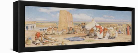 The Caravan - an Arab Encampment at Edfou, C.1861-John Frederick Lewis-Framed Premier Image Canvas