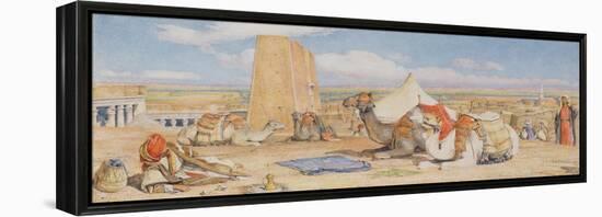 The Caravan - an Arab Encampment at Edfou, C.1861-John Frederick Lewis-Framed Premier Image Canvas