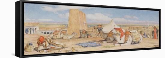 The Caravan - an Arab Encampment at Edfou, C.1861-John Frederick Lewis-Framed Premier Image Canvas