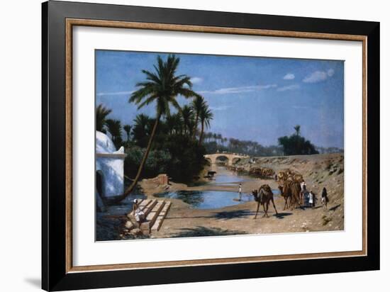 The Caravan-Jean Leon Gerome-Framed Giclee Print