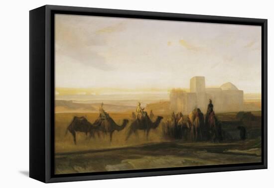 The Caravan-Alexandre Gabriel Decamps-Framed Stretched Canvas