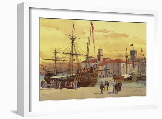 The Caravels and La Rabida-null-Framed Giclee Print