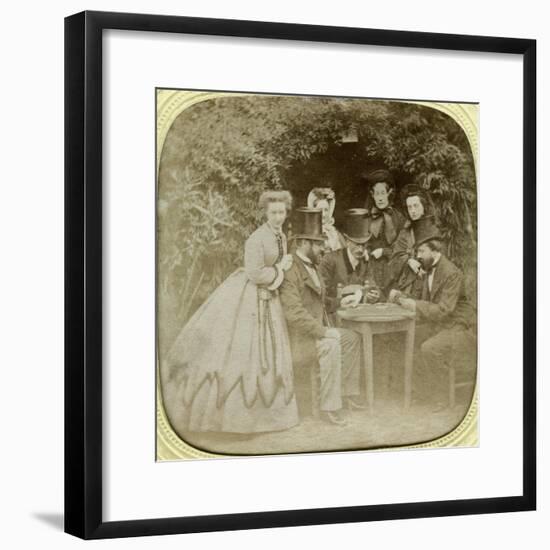 The Card Game, C1850-null-Framed Giclee Print