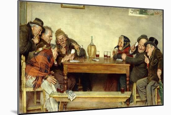 The Card Game-Gaetano Bellei-Mounted Giclee Print