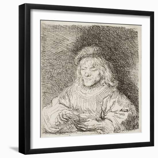 The Card Player, 1641-Rembrandt van Rijn-Framed Giclee Print