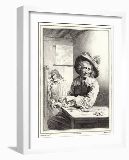 The Card Player-Frans Van Mieris-Framed Giclee Print