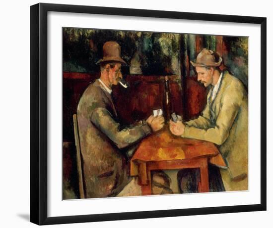 The Card Players (1884-1885)-Paul Cézanne-Framed Art Print