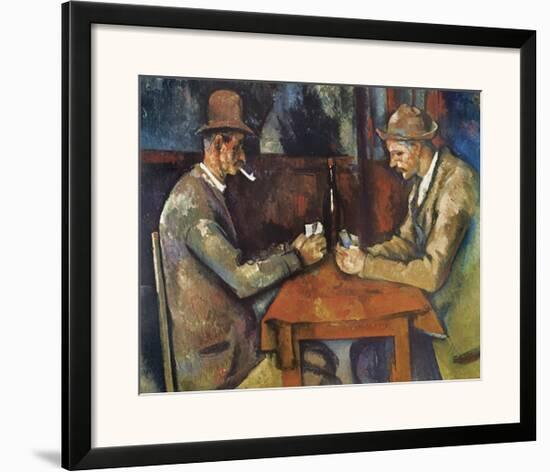 The Card Players, 1890-92-Paul Cézanne-Framed Art Print