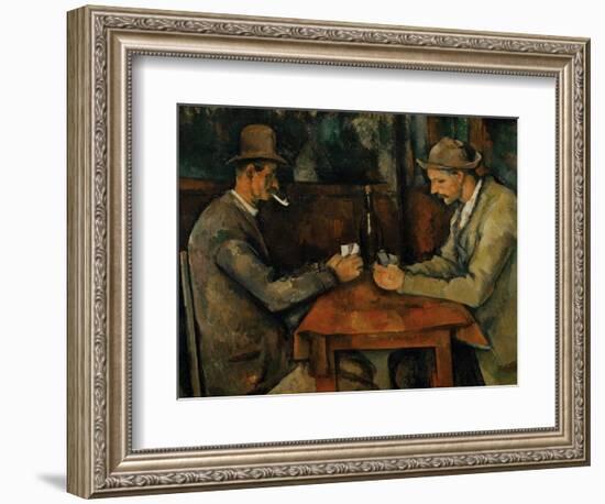 The Card Players, 1890-95-Paul Cézanne-Framed Giclee Print