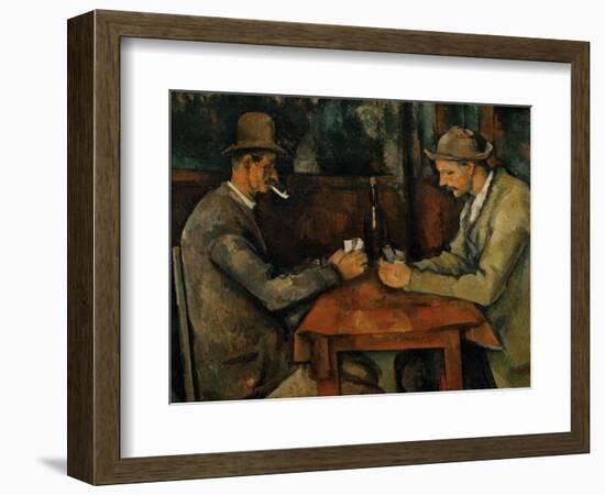 The Card Players, 1890-95-Paul Cézanne-Framed Giclee Print