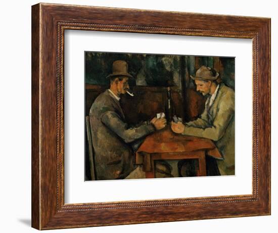 The Card Players, 1890-95-Paul Cézanne-Framed Giclee Print